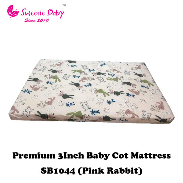 Sweetie Baby Premium 3inch Baby Cot Mattress With Zip - Image 2