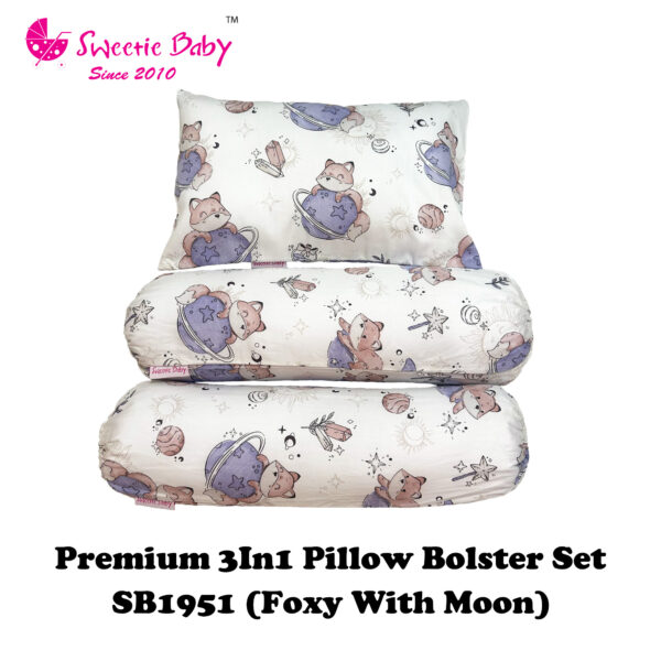 Sweetie Baby Premium 3in1 Pillow & Bolster Set - Image 4